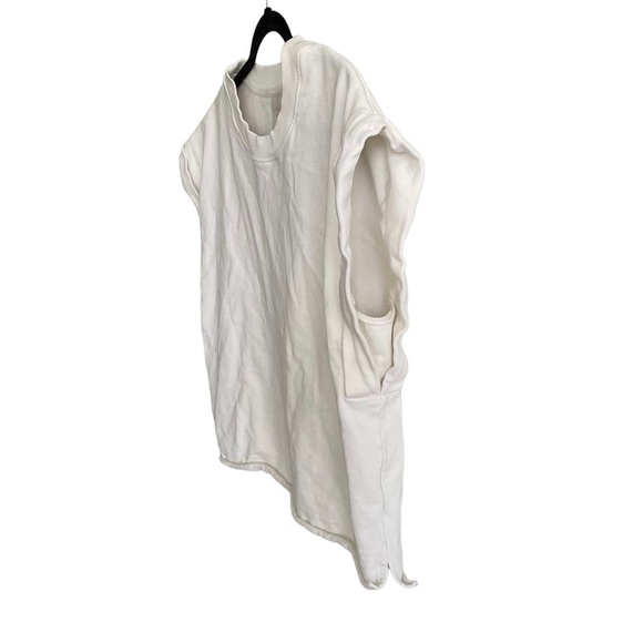 CALIA Women’s Oversized Extended Shoulder Sleeveless Cotton Crew Neck Top L - Picture 3 of 7